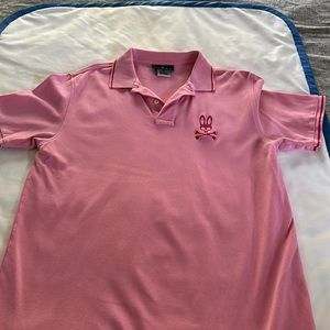 Pink psycho bunny polo-size 6